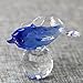 H&D HYALINE & DORA Blue Crystal Dolphin Figurine Collectible with Ball Paperweight Table Knicknack Fengshui Ornament 2.1 * 2.7IN
