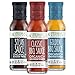 Primal Kitchen Organic Original BBQ, Golden BBQ & Steak Sauce 3-Pack, Made with Real Ingredients, No Cane Sugar or Corn Syrup