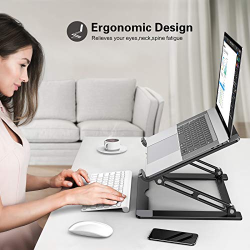 Laptop Stand for Desk, YoFeW Aluminum Laptop Riser Holder, Ergonomic