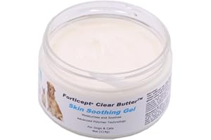 Forticept Clear Butter Dog Hot Spot Treatment Hydro Gel, Heals Dog Wound, Helps with Skin Yeast Infections, Ringworm, Insects Bites, Cuts, Rashes, Skin Allergy, 4 Ounces