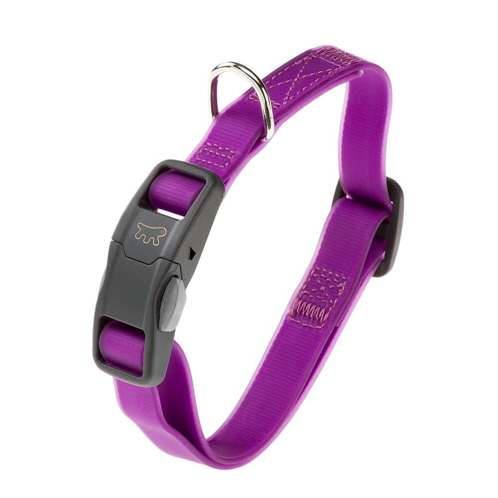 Ferplast Evolution C16/44 Dog Collar with Magnetic Buckle, Hypoallergenic, Washable, Purple