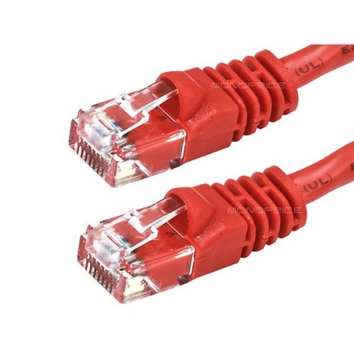 5FT 350MHz UTP Cat5e RJ45 Network Cable - Red
