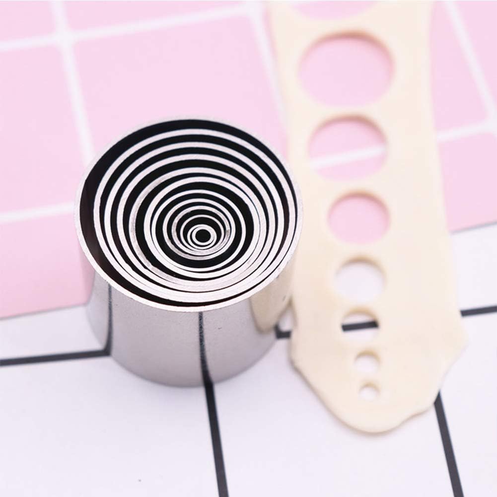 Jodsen Clay Cutters 12 Pieces Hole Hollow Punch Cutter Set Stainless Steel Round Circle Shape Cutters Molds Mini Cookie Cutter Punch Tools for Clay Pottery Craft with Storage Case Silver - Image 4