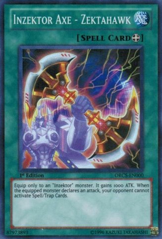 Yu-Gi-Oh! - Inzektor Axe - Zektahawk (ORCS-EN000) - Order of Chaos - 1st Edition - Super Rare