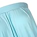 Yesfashion Women Pleated Tube Top Strapless Tunic Shirt Light Blue M