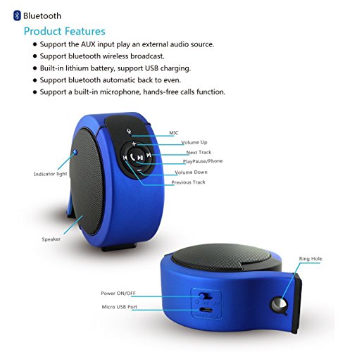 Premium Mini Bluetooth Speaker Portable by BOOMER VIVI Loud Voice