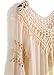 Ghope Women Crochet Bikini Blouse Boho Beach Knitted Top Cover-Up Swimsuit Tunic Beige