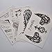 Kotbs 4 Sheets Mix Angel Wings Large Tattoo Sticker for Women Waterproof Temporary Tattoos Paper Body Art Fake Tattoo