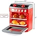 Kiddie Play Pretend Play Electronic Toy Oven with Play Food for Kids