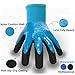 Waterproof Work Gloves 2 Pairs, Double Latex Coated Grip and Comfortable, Improved Dexterity for Outdoor Garden Watering Car Cleaning Multipurpose -2 Pack