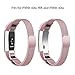 SWEES Fitbit Alta HR and Alta Bands Metal, Milanese Stainless Steel Replacement Accessories Metal Small & Large Band for Fitbit Alta HR and Alta, Rose Pink