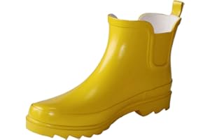 Fubotao Women's Rubber Rain Boots Waterproof And Anti-slipping Rainboots For Women Comfortable Insoles Stylish Light Ankle Rain Shoes