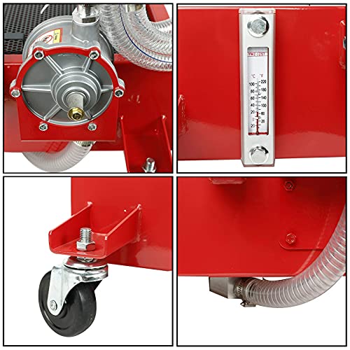 SUPERFASTRACING 20 Gallon Oil Drain Pan Low Profile Dolly with Pump 8