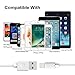 iPhone Charger Alanda 3pcs 6ft High Speed Durable iPhone Charging Cable for iPhone 7 7 Plus SE 6s 6 6 plus 5 5s iPad Air and Mini iPod Touch 5th Compatible with iOS(White)
