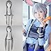 Miss U Hair Synthetic Long Straight Braid Silver Grey Girl's Child Party Copslay Wig