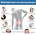 Jimugor Back Stretcher Device - Lower Back Pain Relief, Lumbar Stretching Treatment，Spinal Stenosis - Posture Corrector - Back Support for Office Chair(White/Blue)