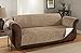Furniture Fresh Heavy-Weight Luxury Textured Microsuede Pebbles Furniture Protector and Slipcover with Anti-slip Non-slip Backing (XL Sofa, Natural)-Water Repellant