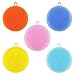 Silicone Sponge,Huitomo Food-Grade Silicone Non Stick Dishwashing Cleaning Brush Multipurpose Antibacterial Silicone Dishwashing Scrub Scrubber for Washing Pot, Pan, Fruit and Vegetable