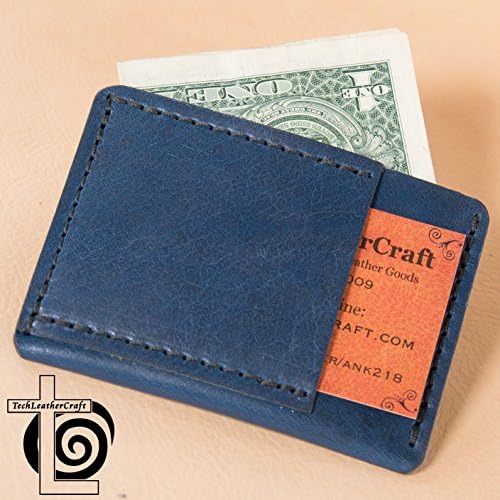 Horween Blue Dublin Leather Ultra Slim Wallet