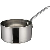 WINCO Mini Sauce Pan, Silver | Artfully present single-serve portions, Great for Cooking, Food Preparation and Restaurant Kitchens