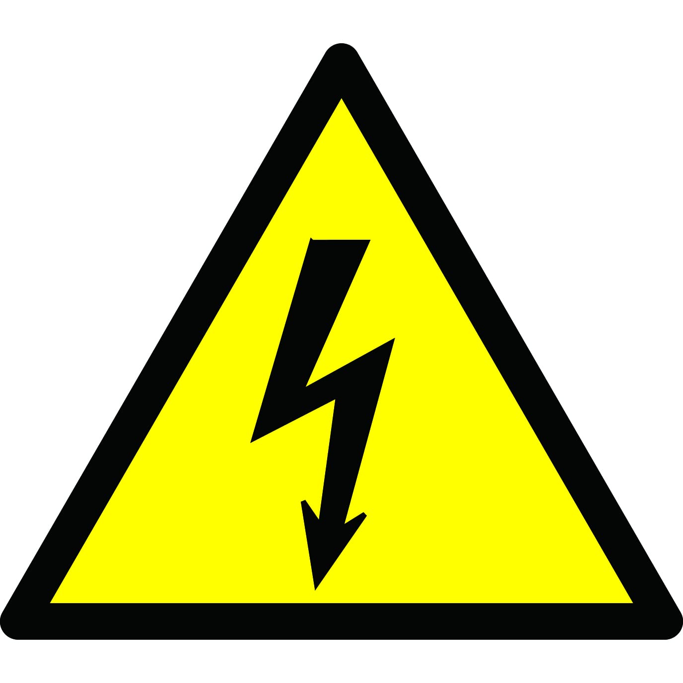 2x1.746 inch (50.8x44.3 mm) 104 PCS Waterproof High Voltage Warning Labels Caution Risk Shock Danger Electric Hazard Stickers