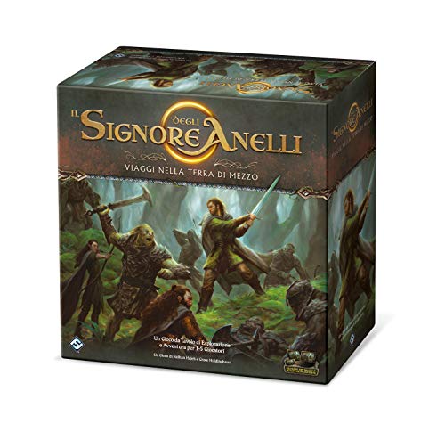 Asmodee, Herr der Ringe: Reisen in Mittelerde, Brettspiel mit App, 1-5 Spieler, 14+ Jahre - Italienische Sprache