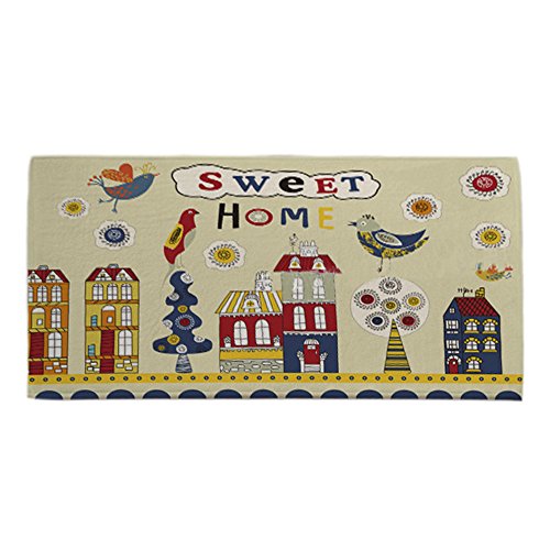 Chezmax Flock Zakka Non-slip Indoor Outdoor Hello Doormat Large Small Inside Outside Front Door Mat Carpet Floor Rug Sweet Home 16