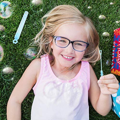 YouCute Mini Bubble Wand 70 Pack Toys, Bubbles Party Favors for Kids, Bulk Bubble Party Supplies, Spring Summer Autumn Outdoor Indoor Activity use Birthday Festival Fun Gift - Thumbnail 6