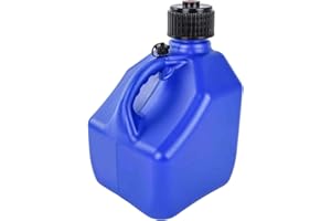 JEGS Square Blue Jug | 3-Gallon Capacity | Contoured Handle | Exterior Fluid Level Markings | Leak-Free Seal | Unbreakable Cap | Made In USA