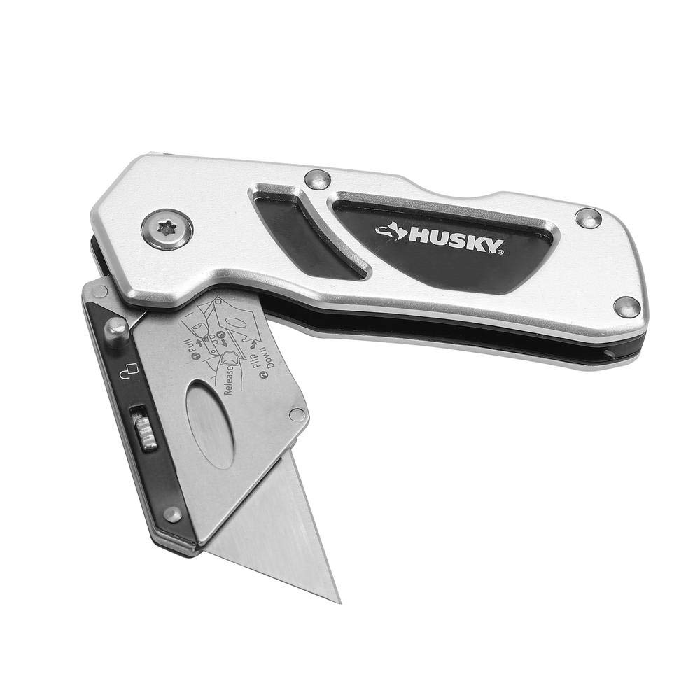 Galleon Husky Folding SureGrip Lock Back Utility Knife W/ Single