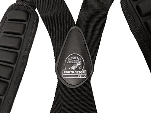 Gatorback B606 Molded Air Channel Suspenders w/Spring Hooks. Extreme Comfort and Support for your Tool belt. Made by Contractor Pro
