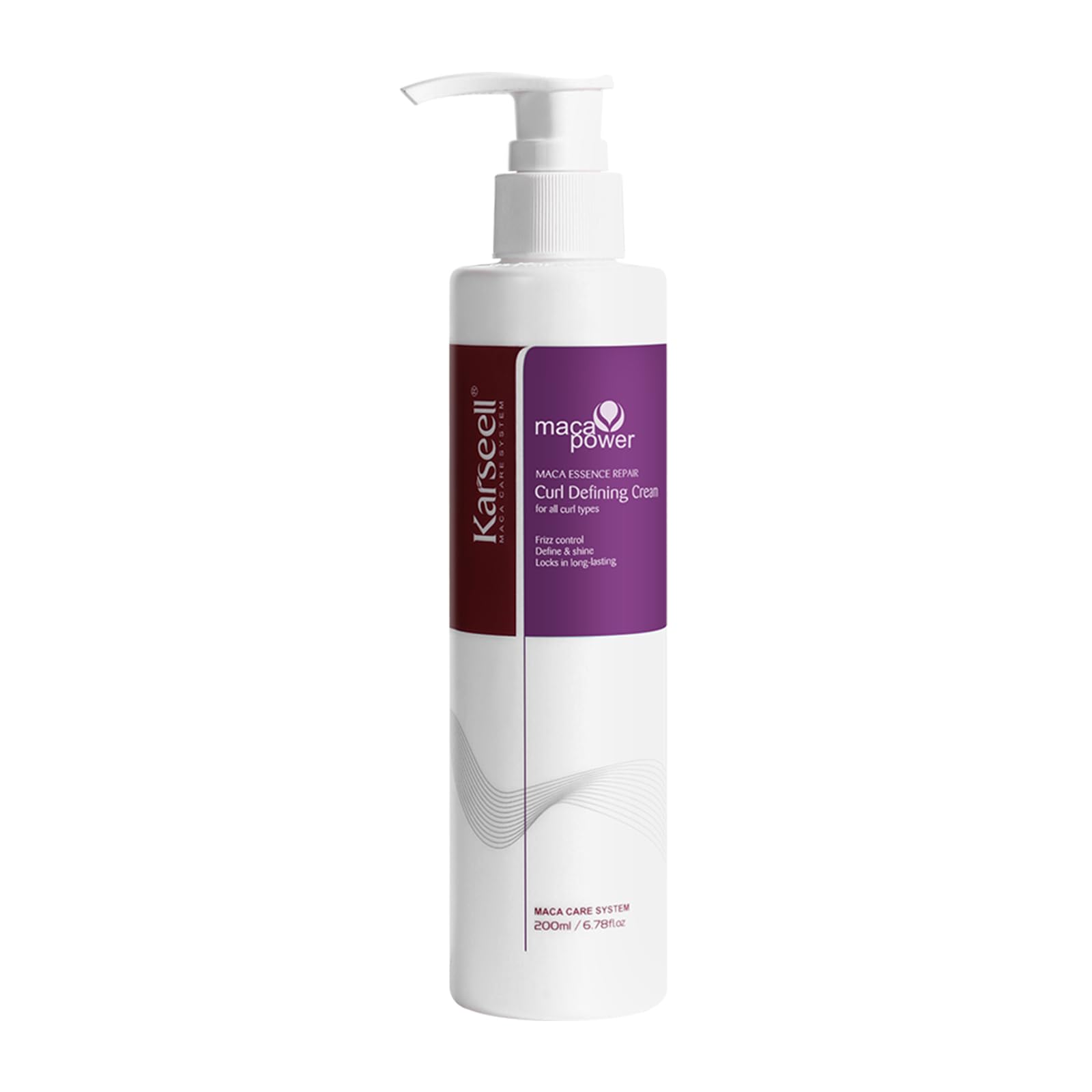Karseell Curl Defining Cream, Curl Cream for Smoothing, Hydrating and Defining, for Curly and Wavy Hair, 200ml