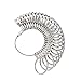Ring Sizer Measuring Tool - Metal Ring Gauges Finger Sizer Measuring, Jewelry Making Tool, Size 1-13 with Half Size, 27 Pcs