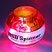 NSD Power Lit Amber Spinner Gyro Ball – Grip Strengthener for Forearms, Wrist & Hands – String Start Design, Up to 15,000 RPM – Portable Wrist Trainer & Workout Equipment– Ideal for Desk Workers, Athletes & Musicians