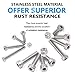 Comdox 500Pcs M3 M4 M5 Stainless Steel Button Head Hex Socket Head Cap Bolts Screws Nuts Assortment Kit (Cheese Head)