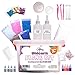 Unicorn Slime Kit for Girls, Ultimate Slime Making Kit w/ Storage Box, Complete All-in-One Box DIY Slime Supplies & Unicorn Stuff, Rainbow Slime & Glitter Slime Accessories, Non Toxic Kids Slime Set