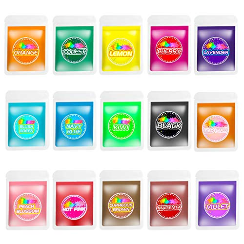 Mica Powder Pigments Sets 15 Colors Soap Making Dye Epoxy Resin Dye