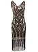 Vijiv 1920s Vintage Inspired Sequin Embellished Fringe Prom Gatsby Flapper Dress