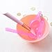 Teenitor UPGRADE Lady Facial Care Mask Facemask Mixing Tool Sets, Silicone Bowl, Silicone Mask Brush, Spatula Gauge 6 in 1 Set Pink