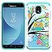 MAIKEZI TPU Plastic case for Samsung Galaxy J3 2018/J3 V 3rd gen/J3 Eclipse 2/Orbit/Achieve/ExpressPrime/Prime2/Amp Prime3/Emerge 2018/Sol 3/J3 Aura/Star(Armor Green Owl)
