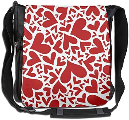 ショルダーバッグ メッセンジャーバッグ 斜めがけバッグ 文房具 オフィス用品 ボディバッグ ホーム キッチン ワンショルダー 便利 肩掛けバッグ ラブハート 収納バック バック カバン 学生 男女兼用 おしゃれ 大容量 多機能 便利 通学通勤 旅行 B087zy1f3t 新作製品