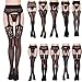 Sunnorn Women's Sexy Lace Lingerie High Waisted Garter Belt Pantyhose/Stockings (Black) Free Size fits Most