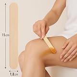 Vanity UK 100 Pcs Wooden Wax Spatulas Professional Disposable 6" view 3