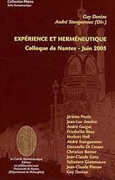 Expérience et herméneutique