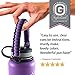 Gearproz Paracord Handle for Wide Mouth Water Bottles - Compatible with Hydroflask, Iron Flask, Thermoflask, Takeya, 12 to 64 oz - Reusable Water Bottle Accessories Handle Survival Cord (Purple)