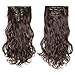 8PCS 24-26 inches Highlight Straight Wavy Curly Full Head Clip in Hair Extensions 18Clips Women Lady Hairpiece (24