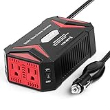 BESTEK Pure Sine Wave 300W Power Inverter DC 12V to AC 110V with 4.2A Dual Smart USB Ports Car Adapter