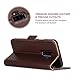 Galaxy S9 Plus Wallet Case,BENTOBEN Heavy Duty Rugged Shockproof Genuine Leather Folio Flip Kickstand Card Holder Cash Slots Magnetic Closure Protective Phone Case for Samsung Galaxy S9 Plus,Brown