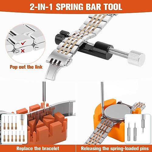 Watch Battery Replacement Tool Kit, BYNIIUR Watch Repair Kit