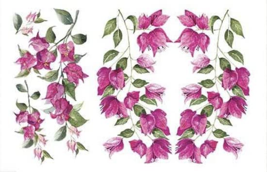 Prima Marketing Re-Design Decor Transfers 6"X12" 3/Sheets-Wild Flowers